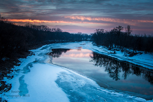 View from the Pedestrian Bridge during Civil Twilight