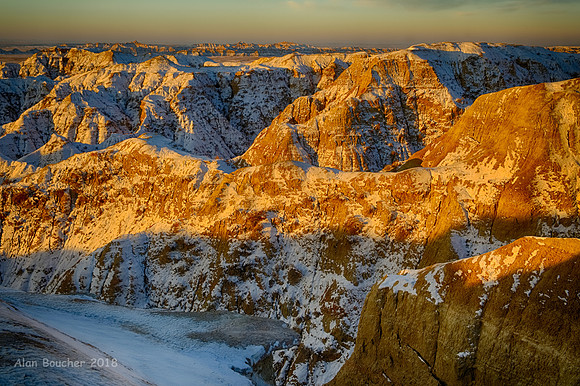 Sunlit Mountain Caps
