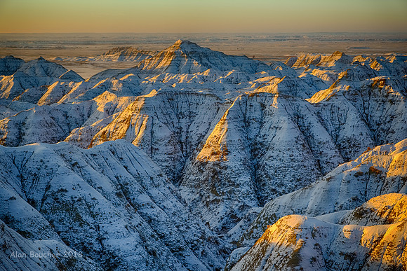 Sunlit Mountain Caps