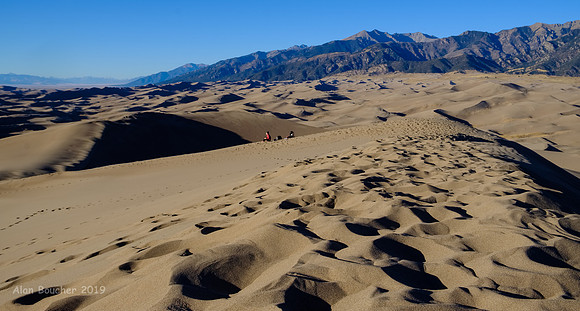 Foot Prints on High Dune
